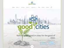 Tablet Screenshot of goodcities.net